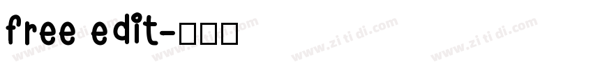 free edit字体转换